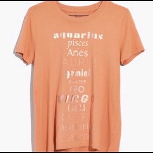 Madewell women’s foil zodiac T-shirt size M